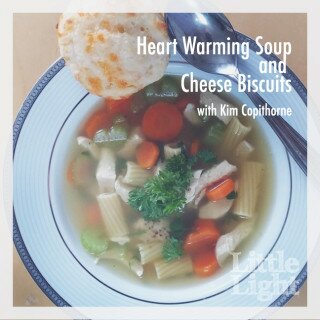 Heart Warming Soup and Cheese Biscuits